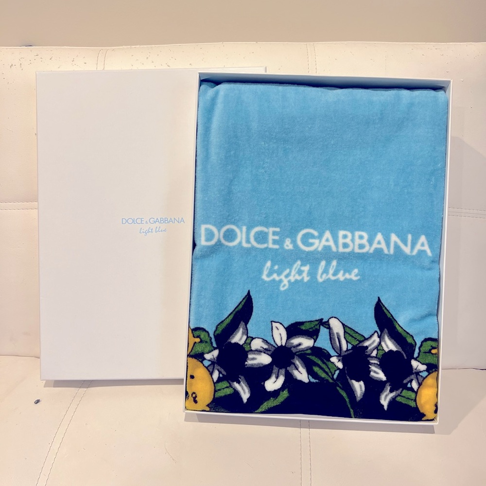 Dolce & Gabbana Light Blue Beach/Bath Towel